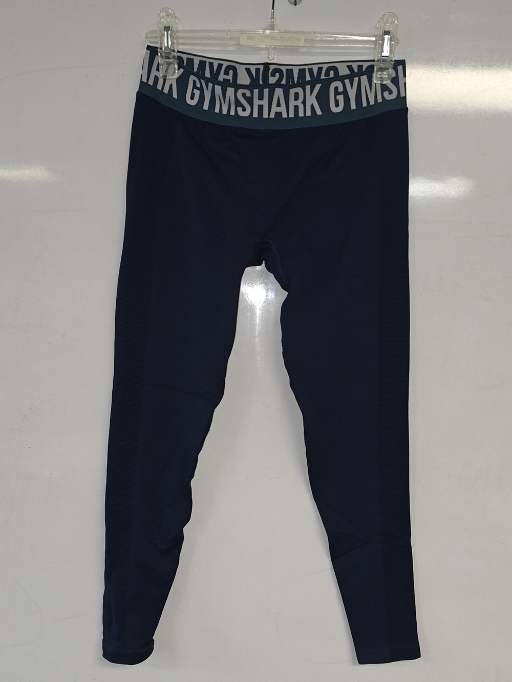 Gymshark Flex Low Rise Leggings Navy Marl Size Medium GLLG4268